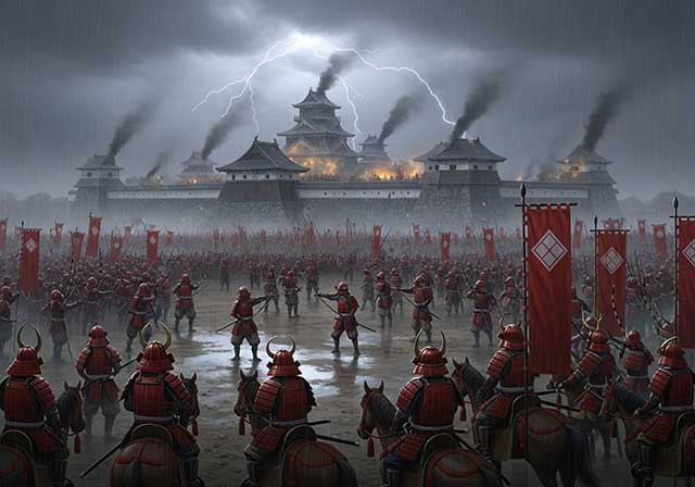 Le siège du château de Shiga The-Siege-of-Shiga-Castle.jpg